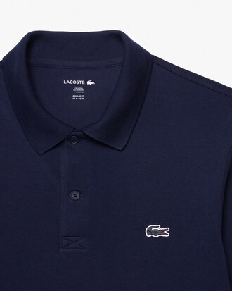 Polo de Algodão de Manga Comprida Regular Fit