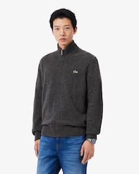 Sweater de L&atilde; Cardada com Fecho