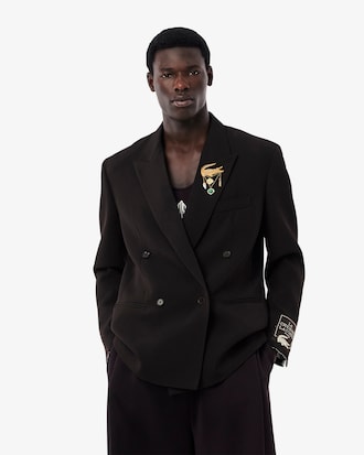 Blazer Runway de Sarja de Lã Trespassado