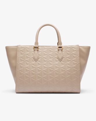 Saco Tote Grande com Monograma Maheki