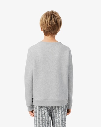 Sweatshirt de Felpa com Gola Redonda unissexo