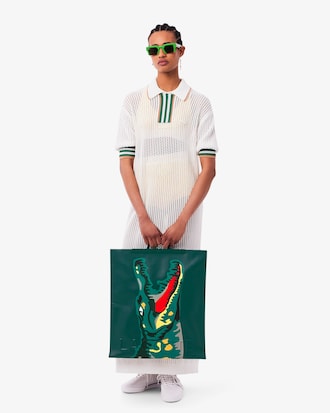 Saco Tote Runway com Estampado em Croco