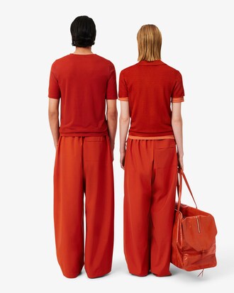 Cal&ccedil;as Runway Loose Fit em Tafet&aacute;