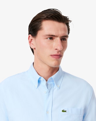 Camisa Oxford de manga curta regular fit