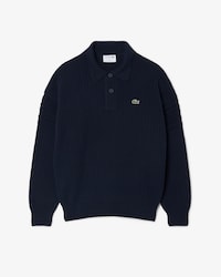 Sweater em Algod&atilde;o com Gola de Polo &laquo;French Made&raquo;