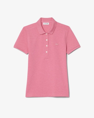 Polo piqué de algodão stretch Lacoste para Mulher