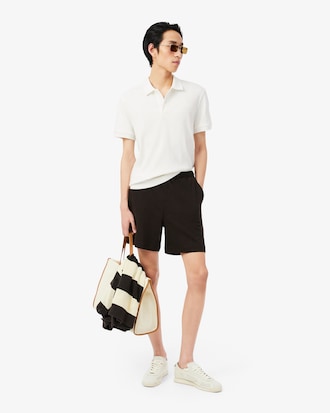 Polo de Malha Canelada Regular Fit