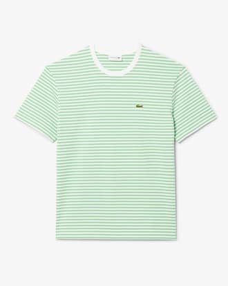 T-shirt de Algodão Grosso às Listras