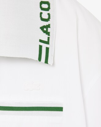 Camisa Popover Oversize com Colarinho com Logo Runway