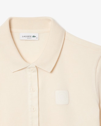 Polo Petit Piqué com Efeito Lavado Slim Fit