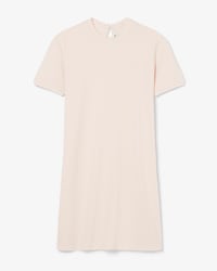 Fluid Scalloped Piqu&eacute; Dress