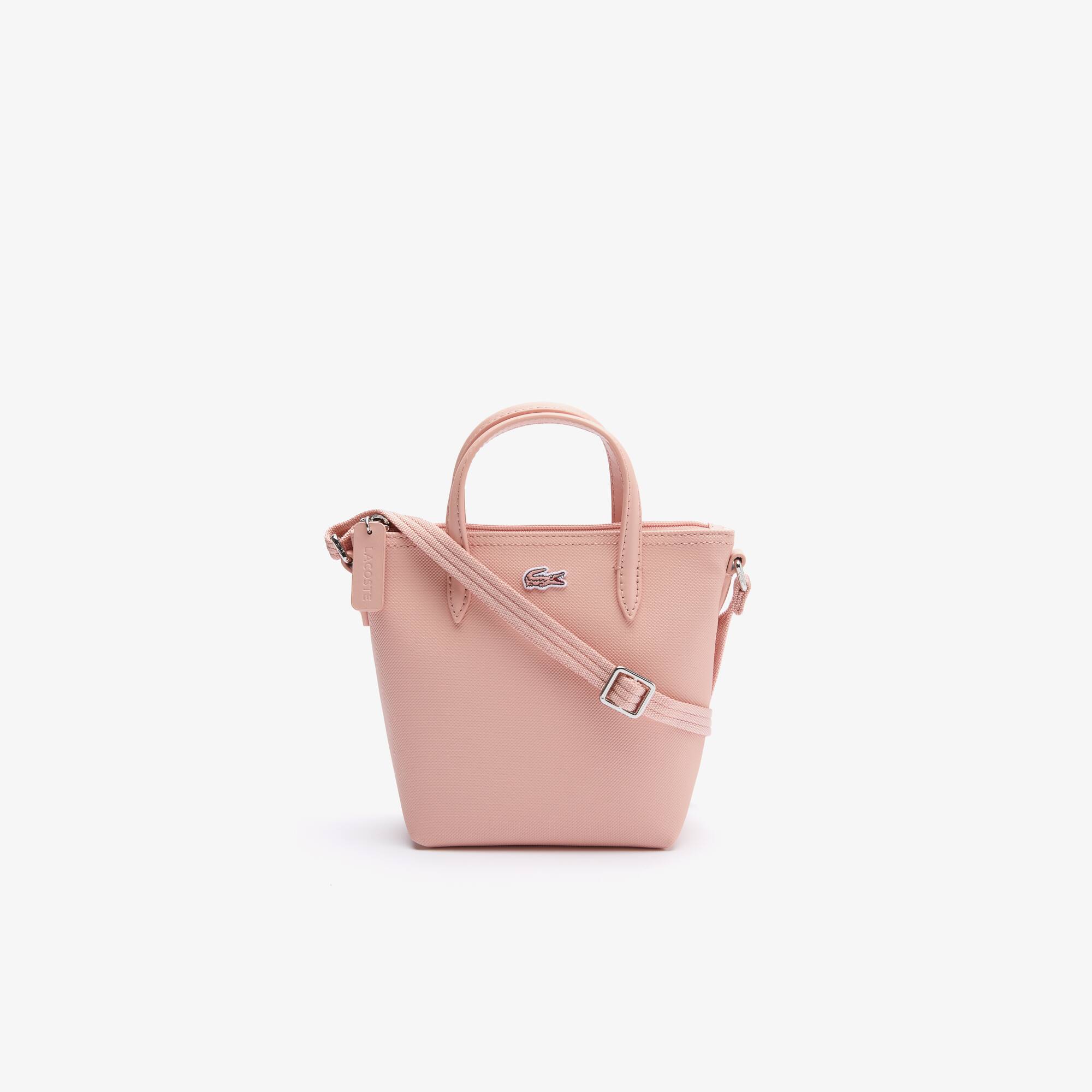Lacoste Minibolsa tote feminina L.12.12 em lona de Petit Piqué revestido. 1 Lacoste Minibolsa tote feminina L.12.12 em lona de Petit Piqué revestido. 1