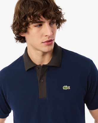 Polo L.12.12 com Colarinho em Contraste Classic Fit