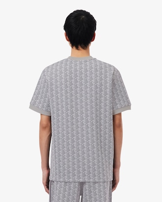 T-shirt em Jacquard com Monograma