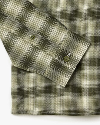 Camisa de Flanela de Algodão e Lã Regular Fit