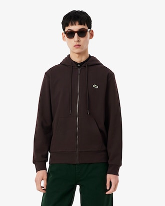 Sweatshirt de Felpa Classic Fit com Fecho