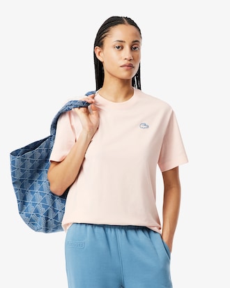 T-shirt em Jersey com Estampado de Crocodilo