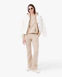 T-shirt Slim Fit em Jacquard com Monograma