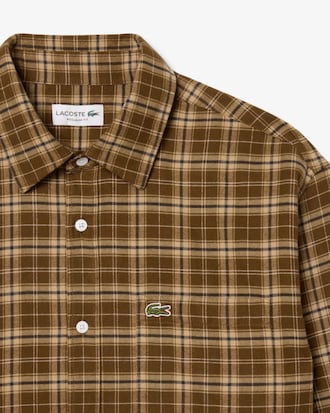 Camisa Regular Fit em Flanela Axadrezada