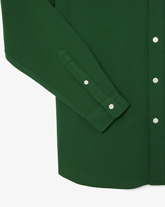 Camisa em Piqu&eacute; de Algod&atilde;o Slim Fit