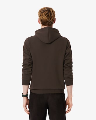 Hoodie em Felpa com Fecho