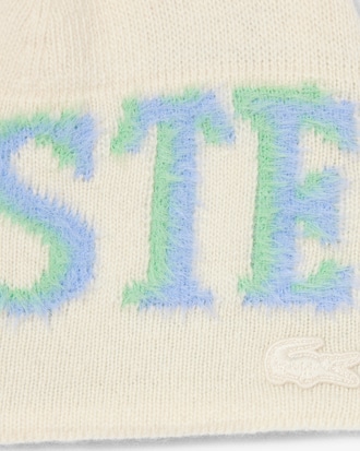 Gorro de Lã com a Marca Intarsia