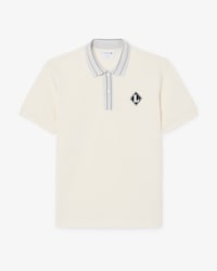 Polo com Emblema Classic Fit de Fabrico Franc&ecirc;s