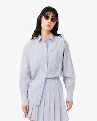 Camisa em Popelina de Algod&atilde;o Oversized