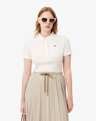 Polo L.12.D de Algodão Canelado Slim Fit