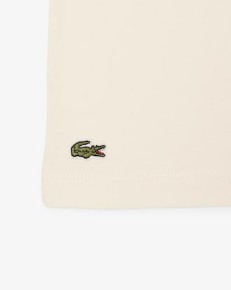 T-shirt de Algod&atilde;o com Bordado de Crocodilo