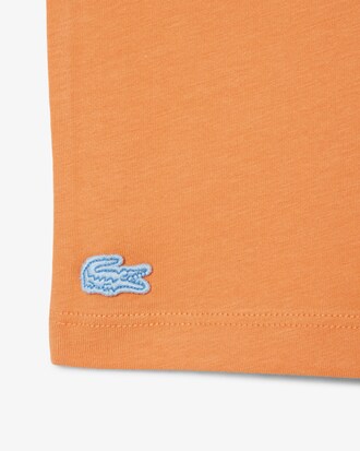 T-shirt de Algod&atilde;o com Pormenor de Emblema