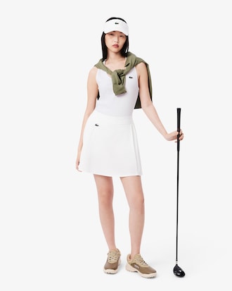 Top sem Mangas Desportivo em Malha Canelada com Tecnologia Ultra-Dry