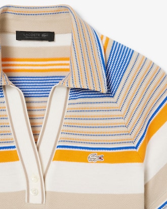 Polo Piqu&eacute; Runway com Listras Slim Fit