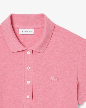 Polo piqué de algodão stretch Lacoste para Mulher