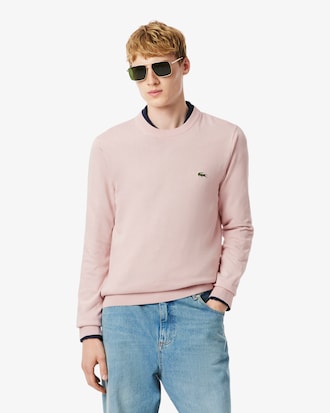 Sweater de Algod&atilde;o Monocrom&aacute;tica com Decote Redondo