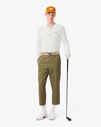 Sweater de Golfe El&aacute;stica com Gola de Polo