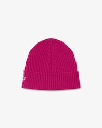 Gorro em Malha Canelada Escovada de L&atilde;
