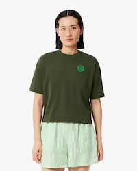 T-shirt Lacoste Paris em Jersey com Emblema