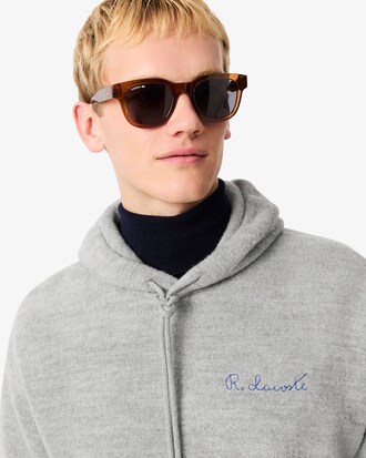 Camisola com Capuz com Bordado de Assinatura
