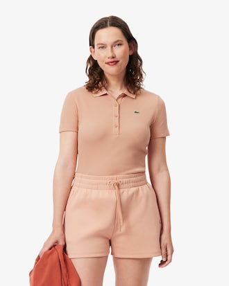Polo L.12.D de Algodão Canelado Slim Fit