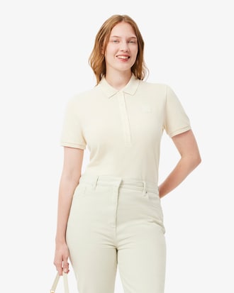 Polo Petit Piqué com Efeito Lavado Slim Fit