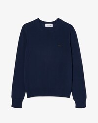 Sweater com Decote Redondo em Malha 3D