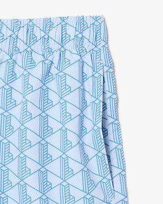 Cal&ccedil;&otilde;es de Banho de Comprimento M&eacute;dio com Estampado de Monogramas