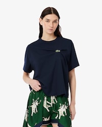T-shirt em Jersey Drapeada Oversize