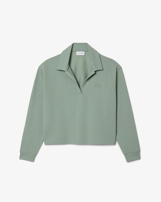 Sweatshirt Loungewear de Felpa com Gola de Polo