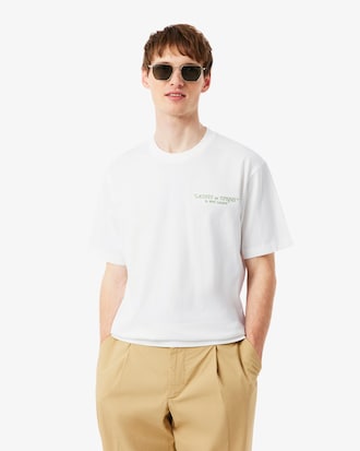 T-shirt de Algod&atilde;o Grosso com Bordado