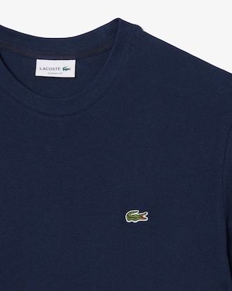 T-shirt em Piqu&eacute; de Linho e Algod&atilde;o Grosso