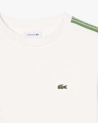 Sweatshirt de Algod&atilde;o Listrada e com Logo