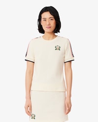 T-shirt em Piqué Texturizado de Fabrico Francês