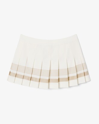 Minissaia Plissada Runway com Mistura de L&atilde; Pura